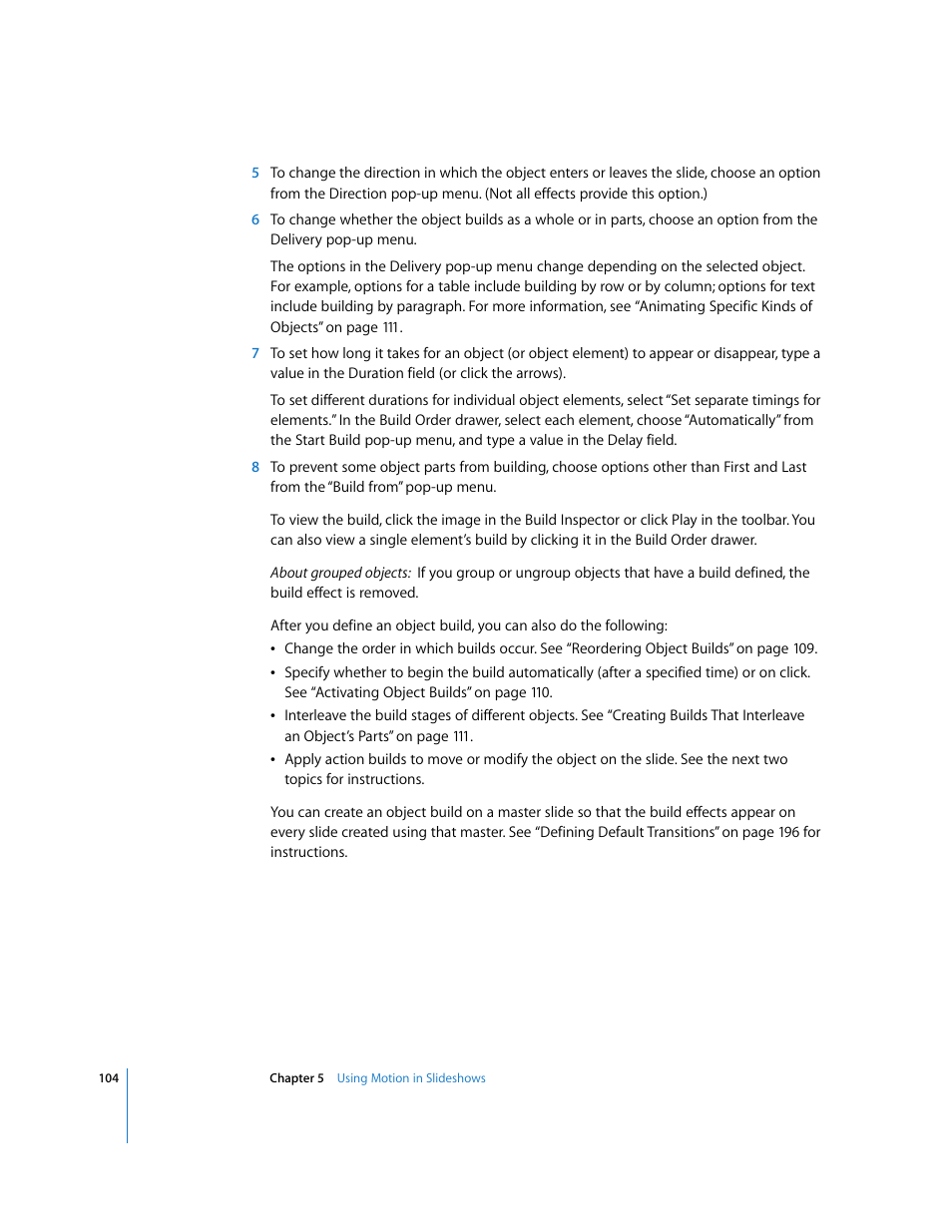Apple Keynote '08 User Manual | Page 104 / 204