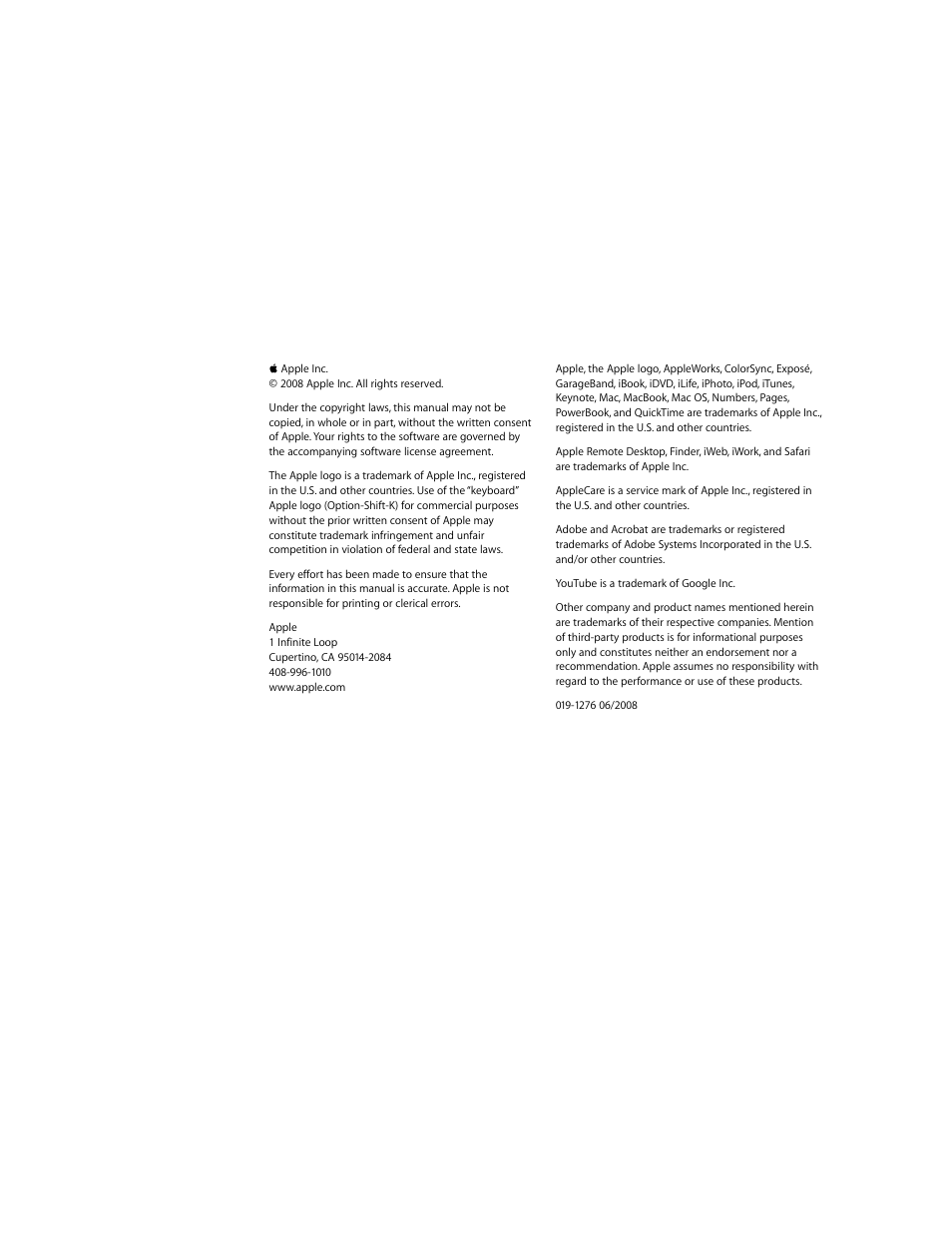 Apple Keynote '08 User Manual | Page 2 / 204