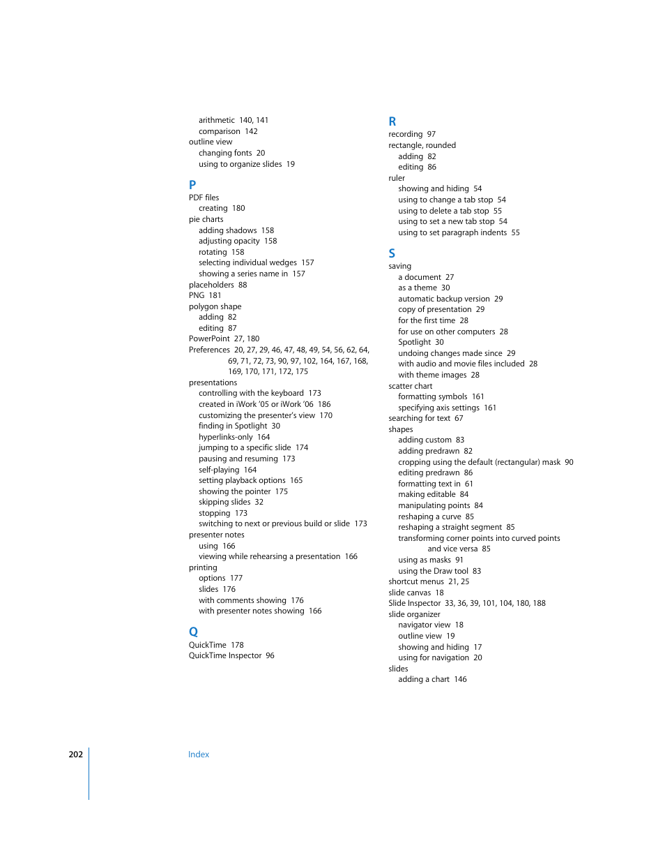 Apple Keynote '08 User Manual | Page 202 / 204