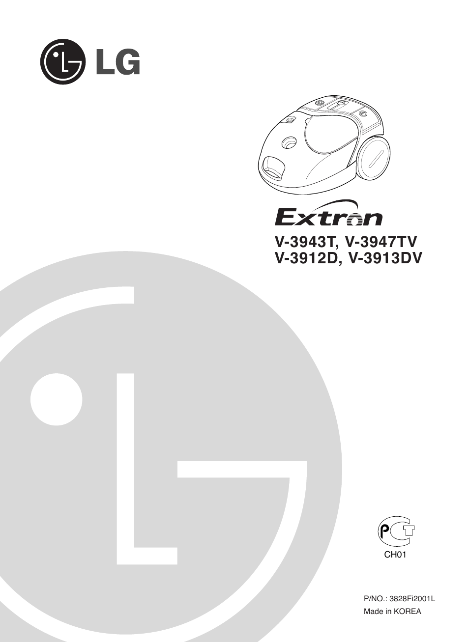 LG V-3947TV User Manual | 6 pages