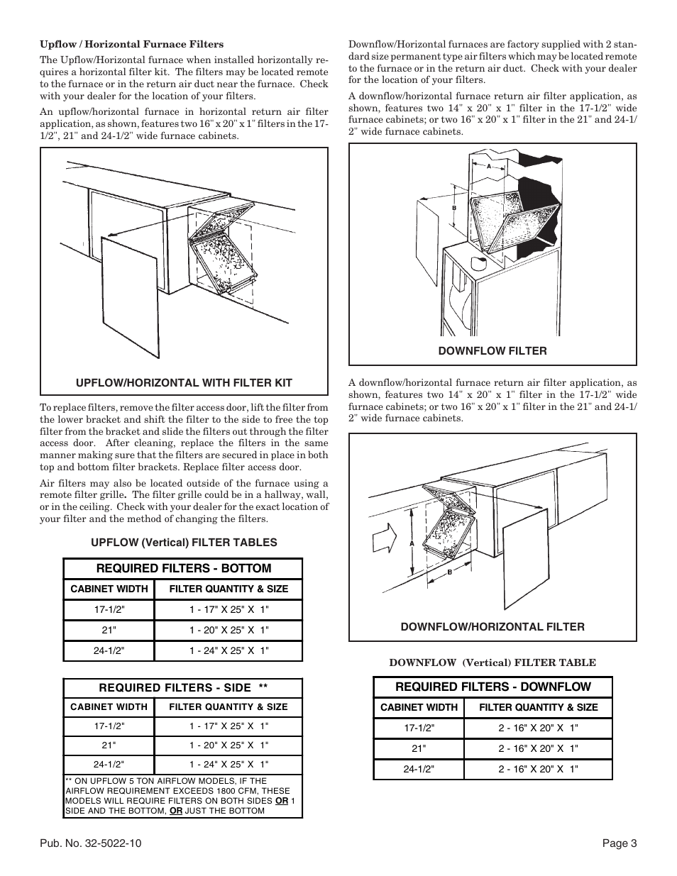 American Standard Condensing Gas Furnaces Fan Assisted Combustion System Upflow Horizontal and Downflow Horizontal User Manual | Page 3 / 8