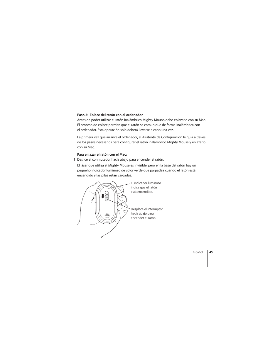 Apple Mighty Mouse (wireless) User Manual | Page 45 / 101
