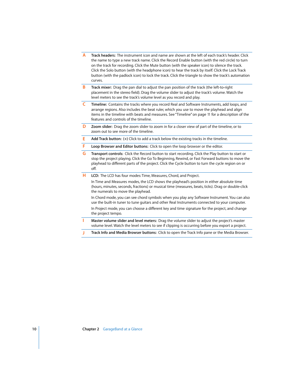 Apple GarageBand '08 User Manual | Page 10 / 102