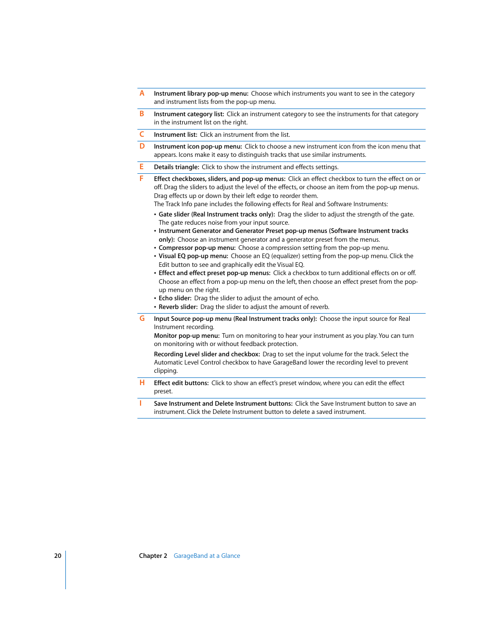 Apple GarageBand '08 User Manual | Page 20 / 102