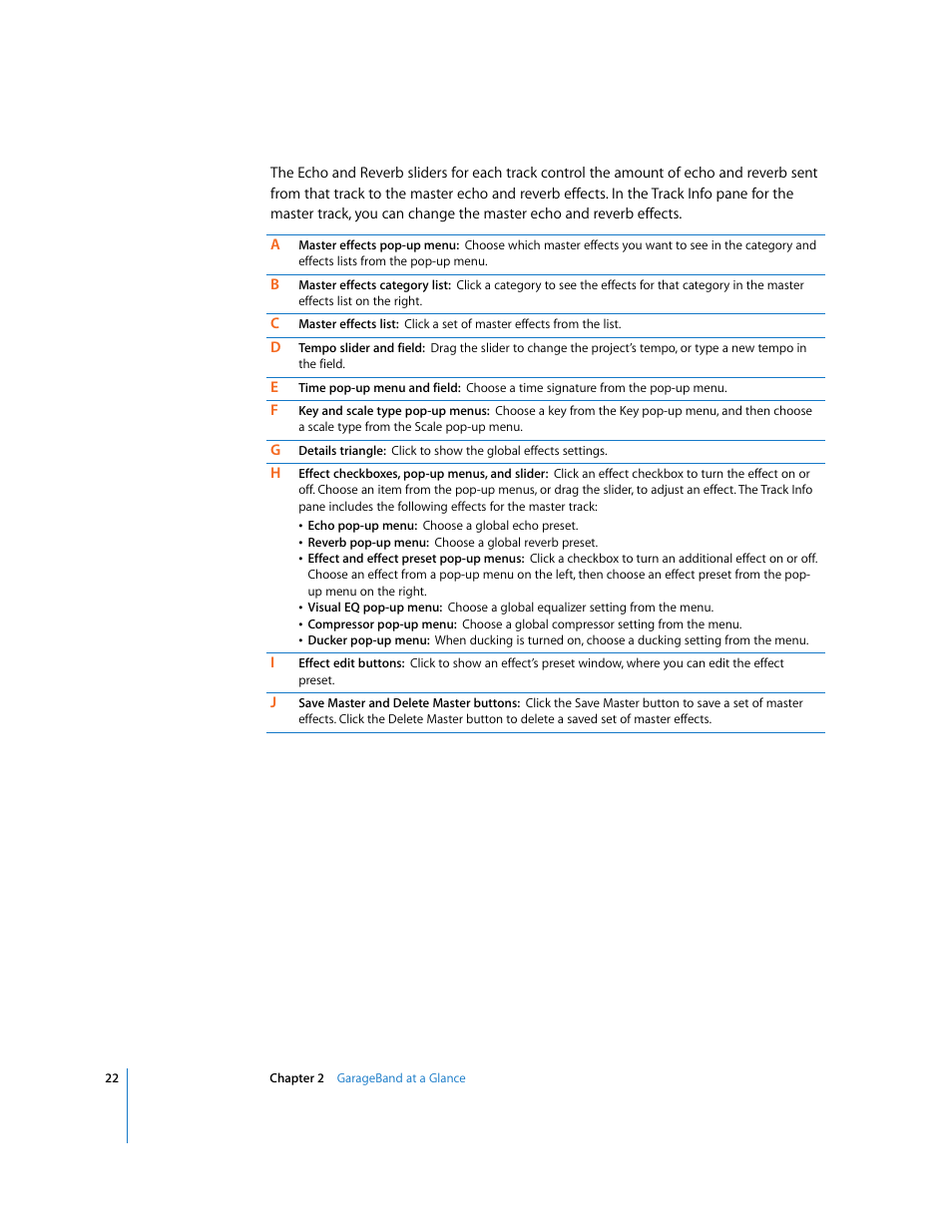 Apple GarageBand '08 User Manual | Page 22 / 102