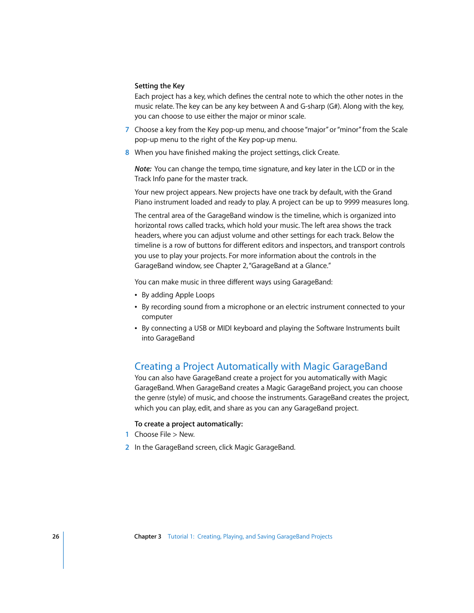 Apple GarageBand '08 User Manual | Page 26 / 102