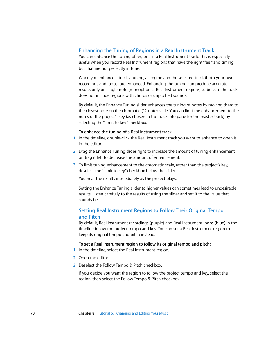 Apple GarageBand '08 User Manual | Page 70 / 102