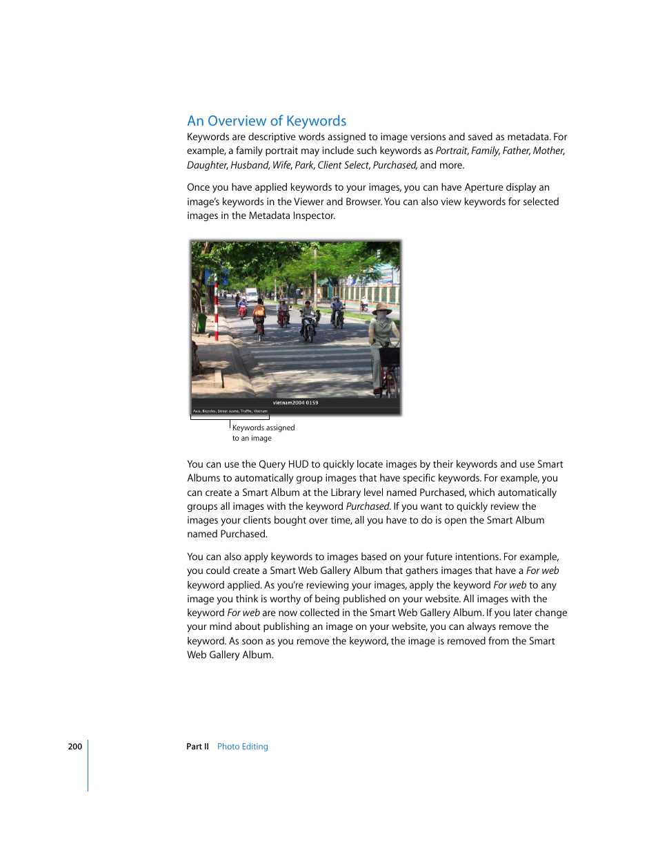 An overview of keywords, P. 200) | Apple Aperture User Manual | Page 200 / 476