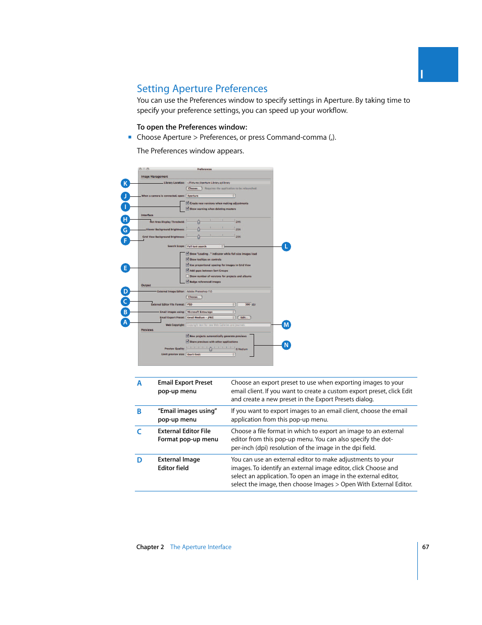 Setting aperture preferences, P. 67) | Apple Aperture User Manual | Page 67 / 476