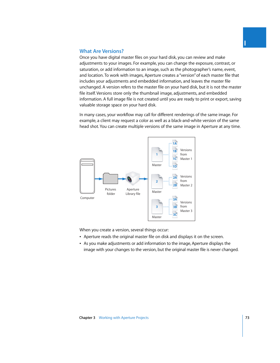 What are versions | Apple Aperture User Manual | Page 73 / 476