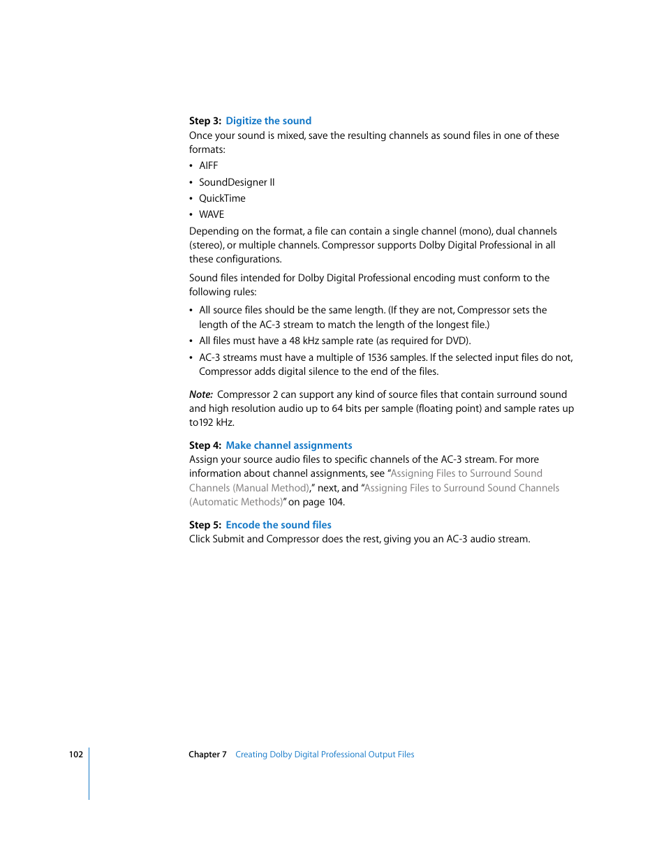 Apple Compressor 2 User Manual | Page 102 / 263