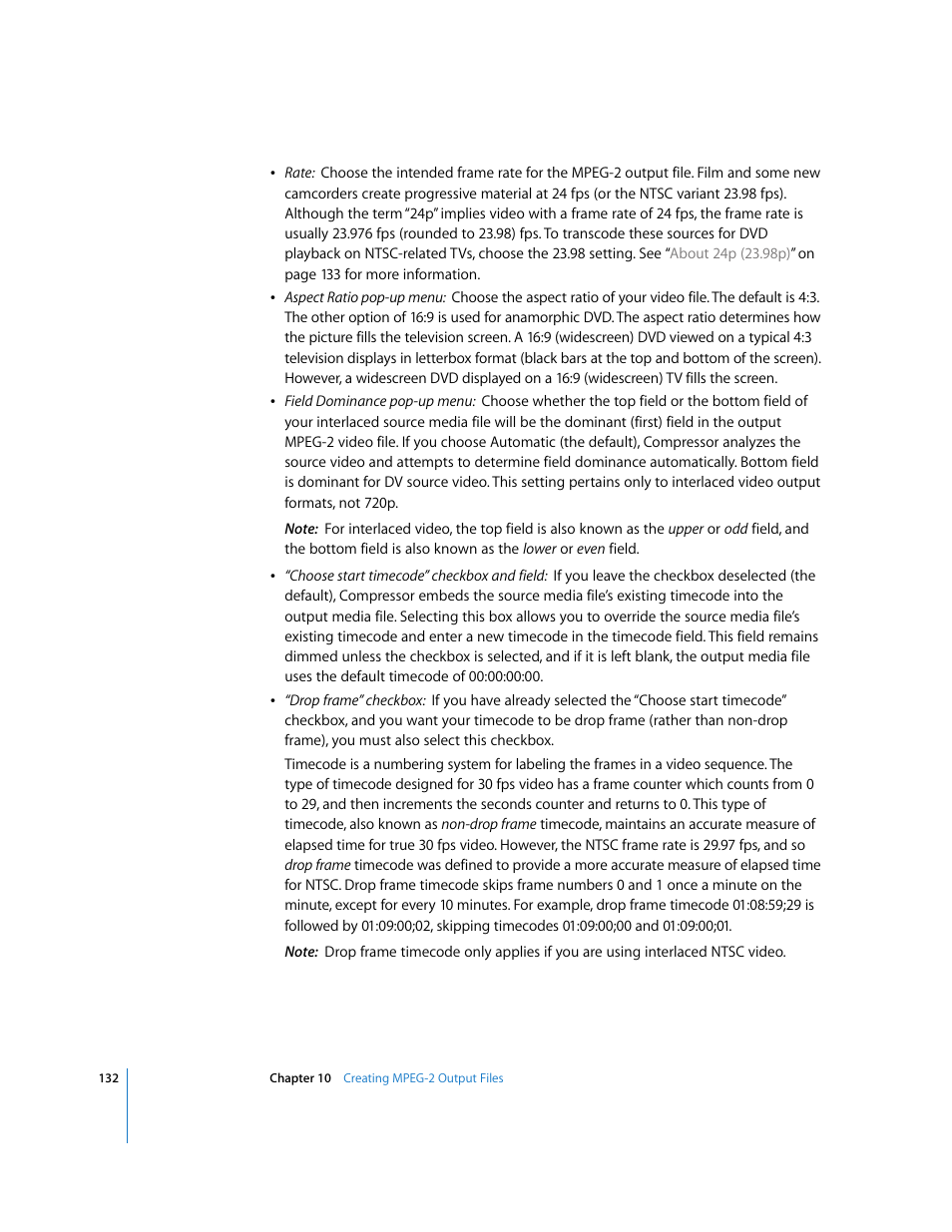 Apple Compressor 2 User Manual | Page 132 / 263