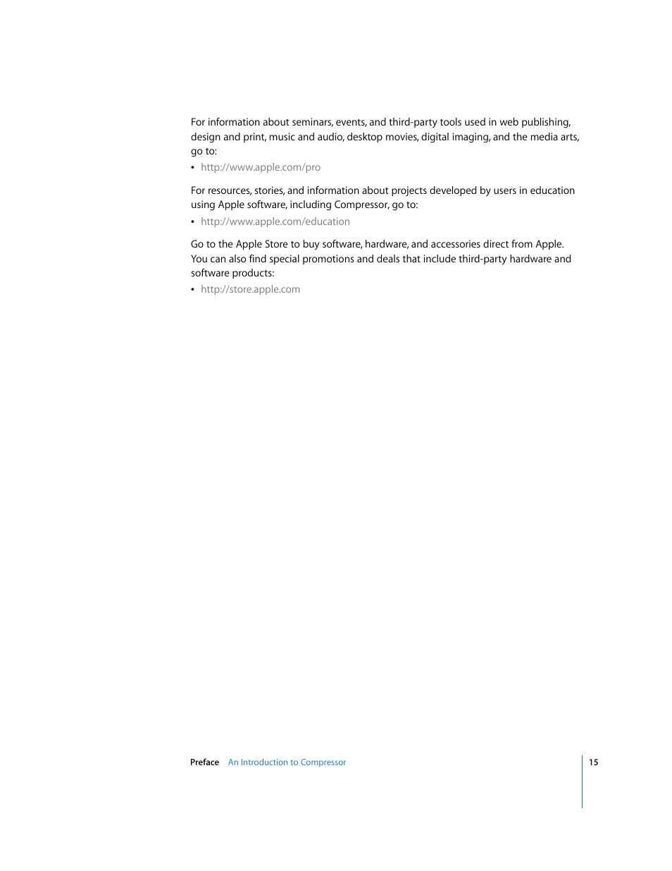 Apple Compressor 2 User Manual | Page 15 / 263