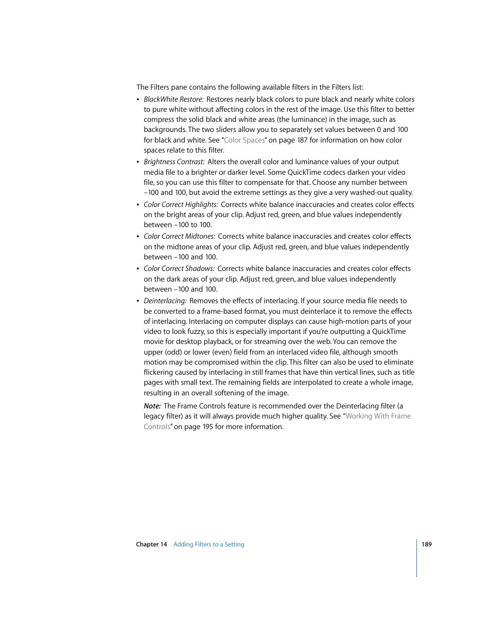 Apple Compressor 2 User Manual | Page 189 / 263