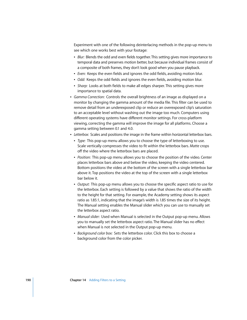Apple Compressor 2 User Manual | Page 190 / 263
