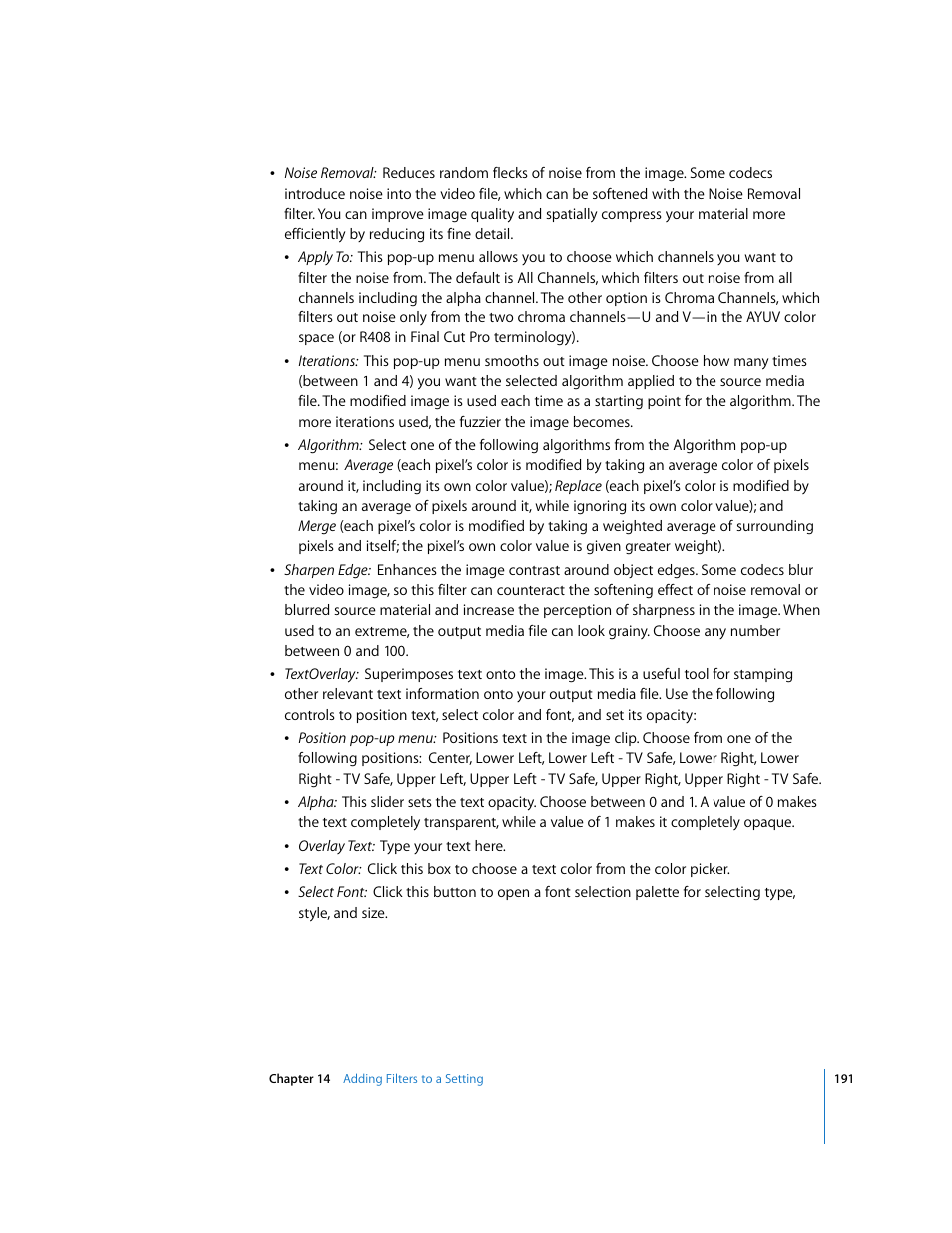 Apple Compressor 2 User Manual | Page 191 / 263