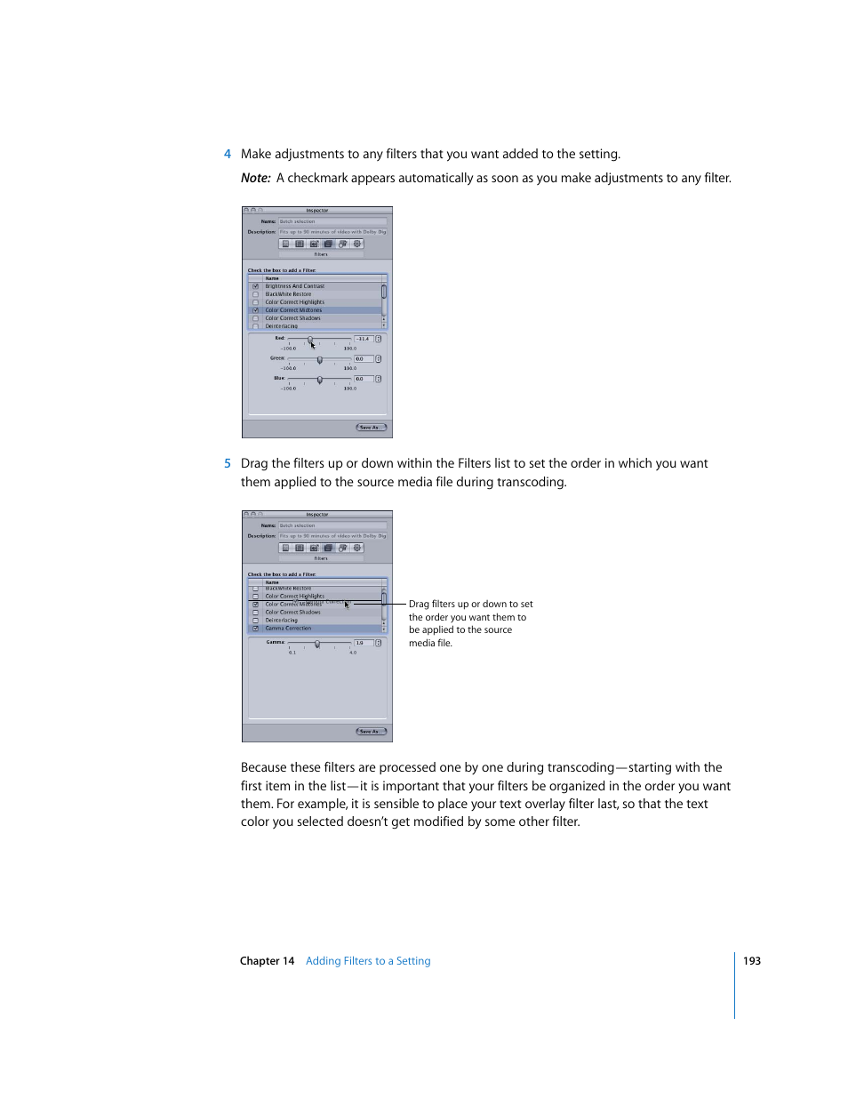 Apple Compressor 2 User Manual | Page 193 / 263