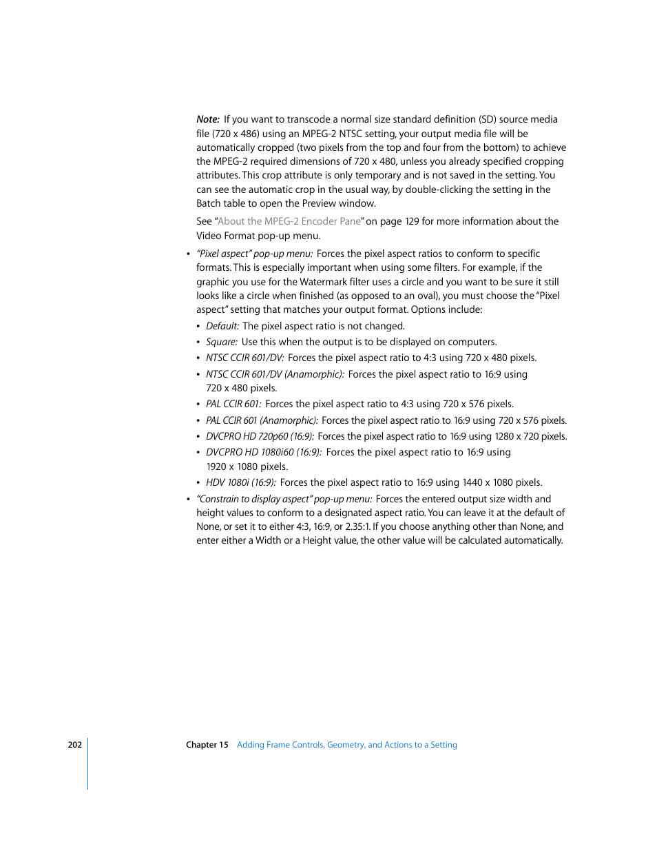 Apple Compressor 2 User Manual | Page 202 / 263
