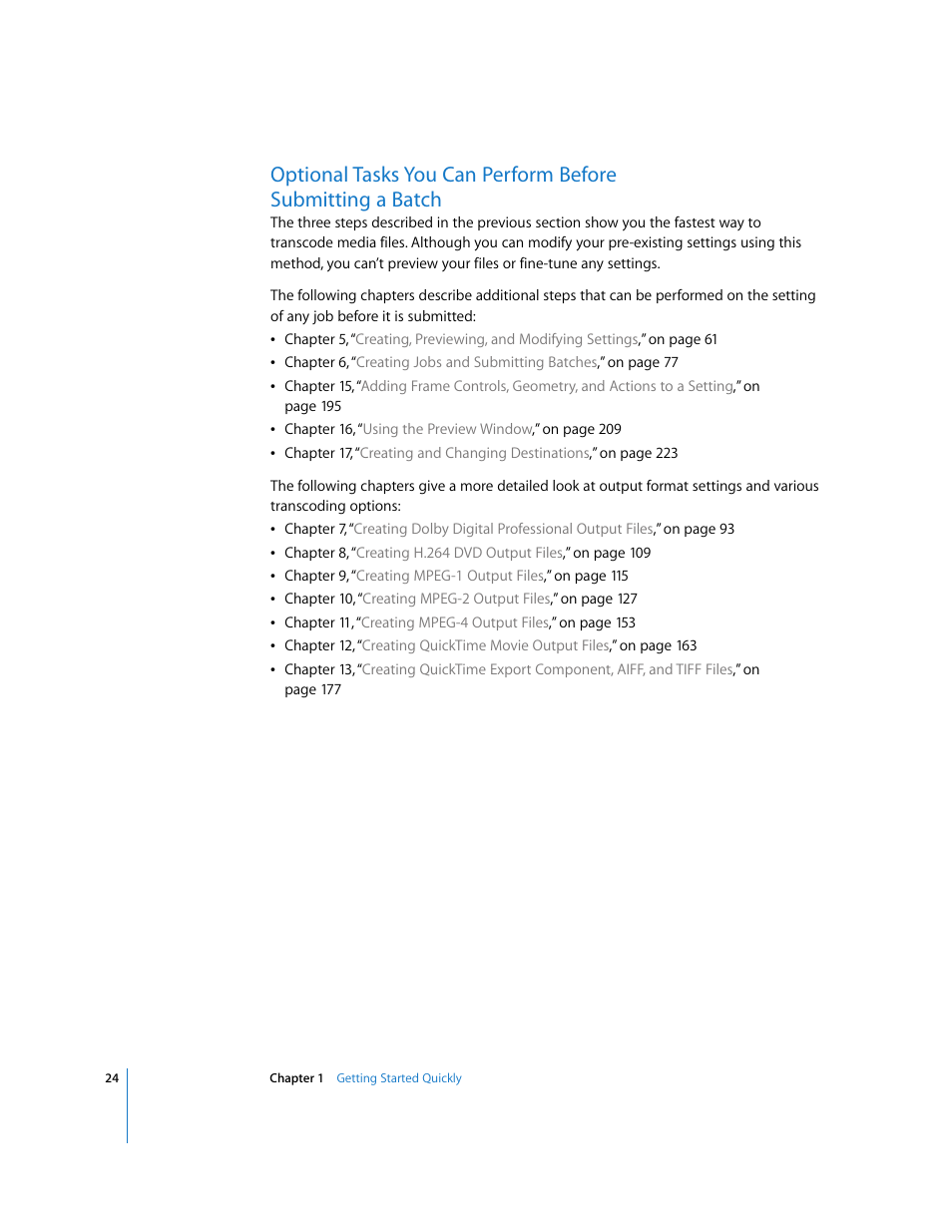 P. 24) | Apple Compressor 2 User Manual | Page 24 / 263