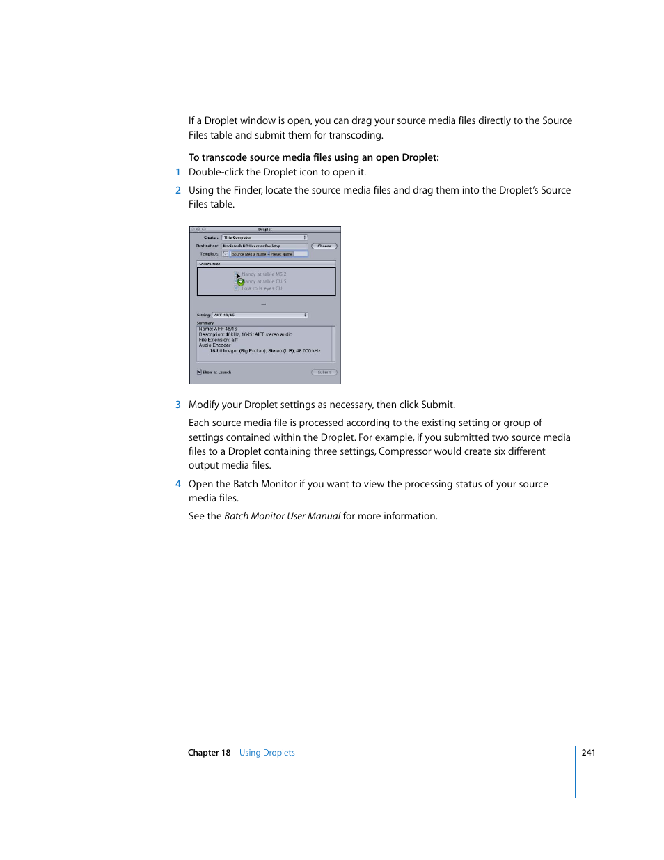 Apple Compressor 2 User Manual | Page 241 / 263