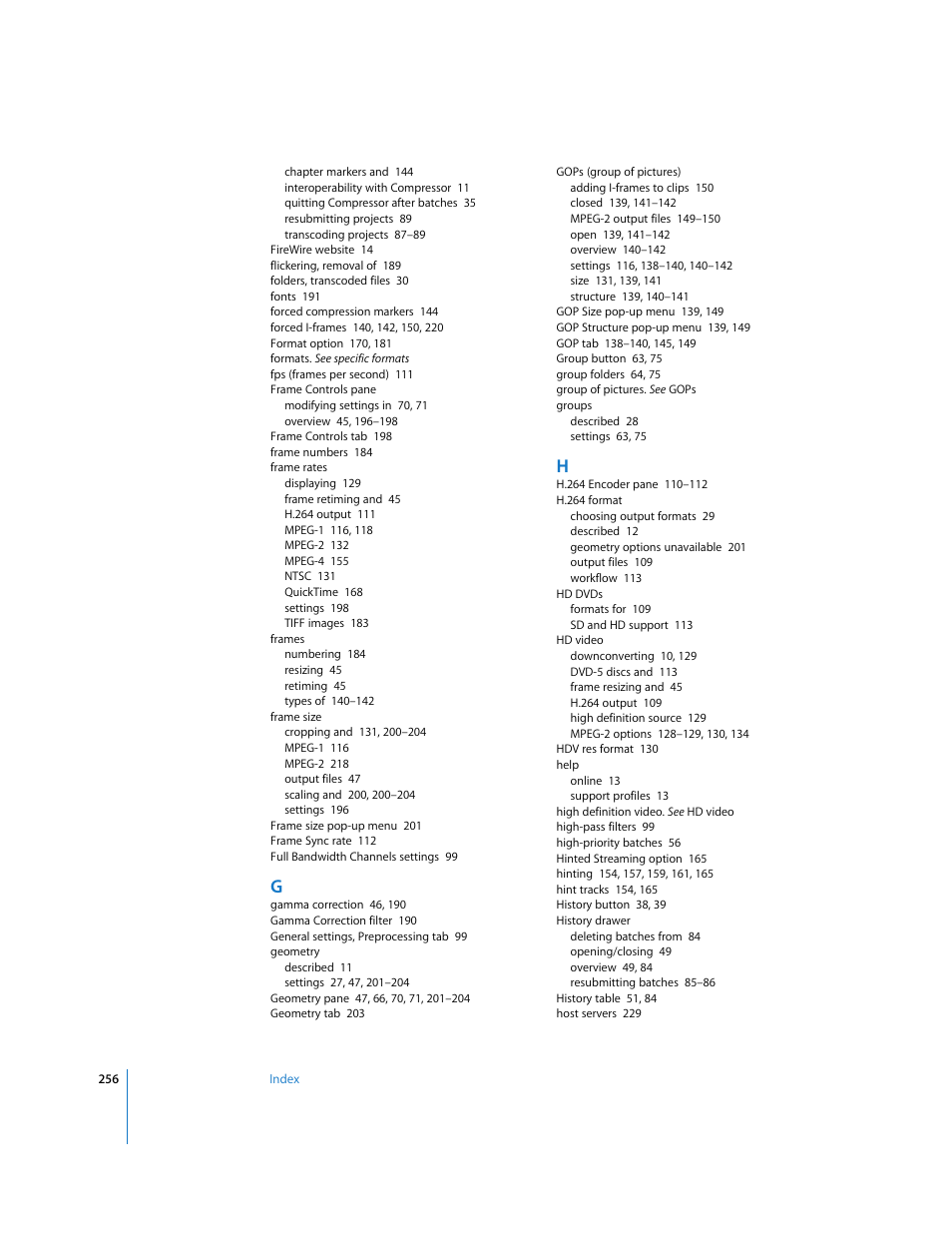 Apple Compressor 2 User Manual | Page 256 / 263