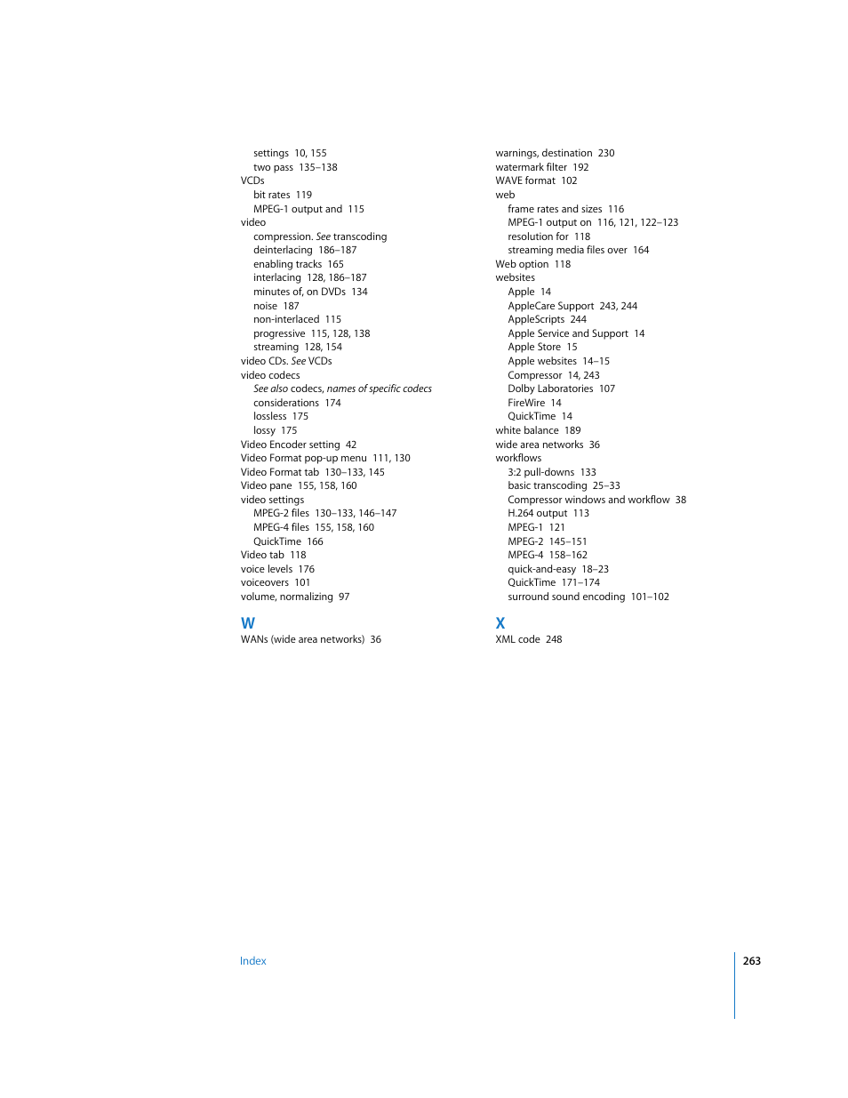 Apple Compressor 2 User Manual | Page 263 / 263