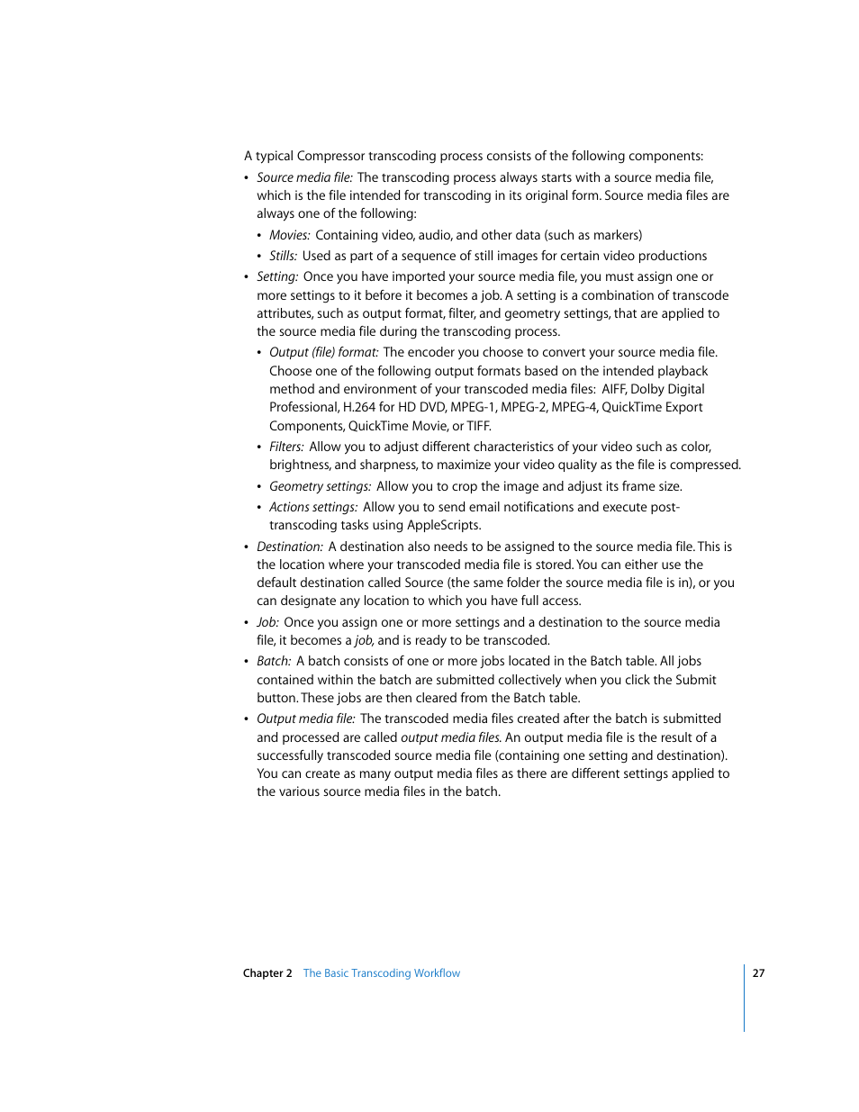 Apple Compressor 2 User Manual | Page 27 / 263