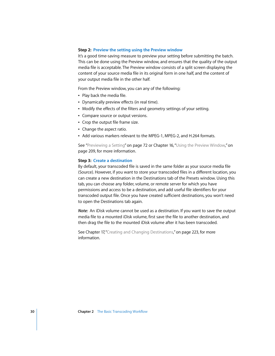 Apple Compressor 2 User Manual | Page 30 / 263