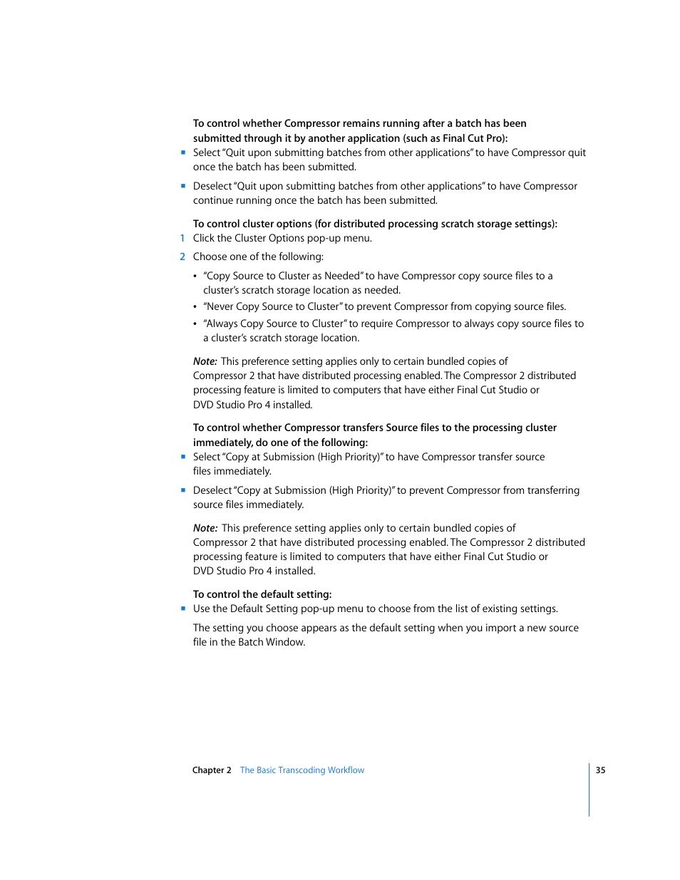 Apple Compressor 2 User Manual | Page 35 / 263