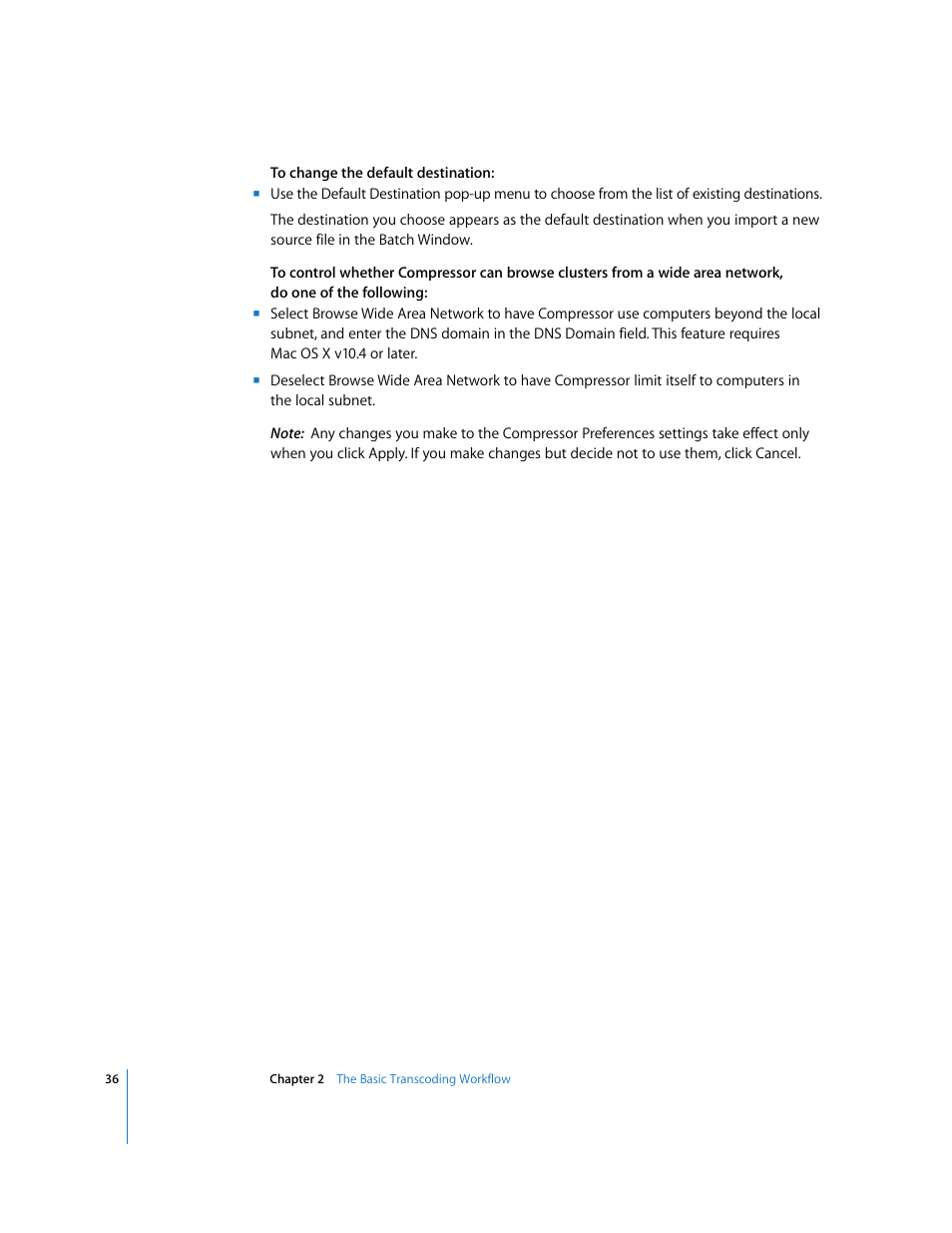 Apple Compressor 2 User Manual | Page 36 / 263