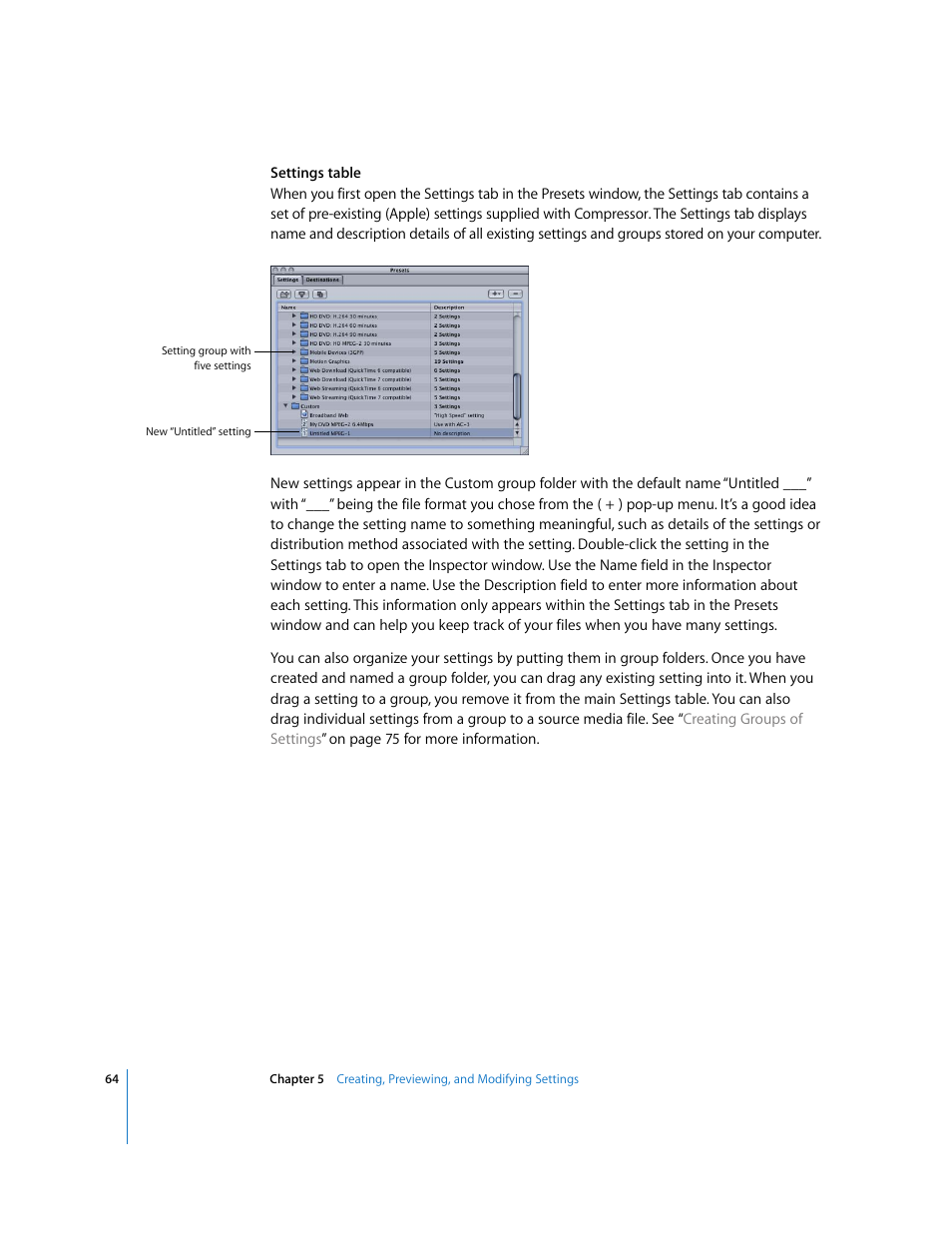 Apple Compressor 2 User Manual | Page 64 / 263