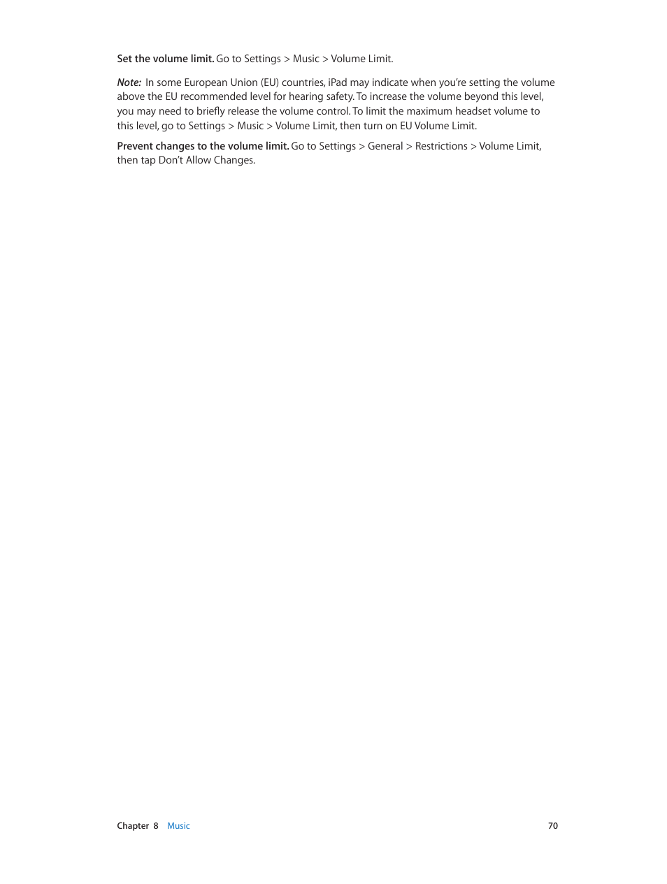 Apple iPad iOS 8.1 User Manual | Page 70 / 164