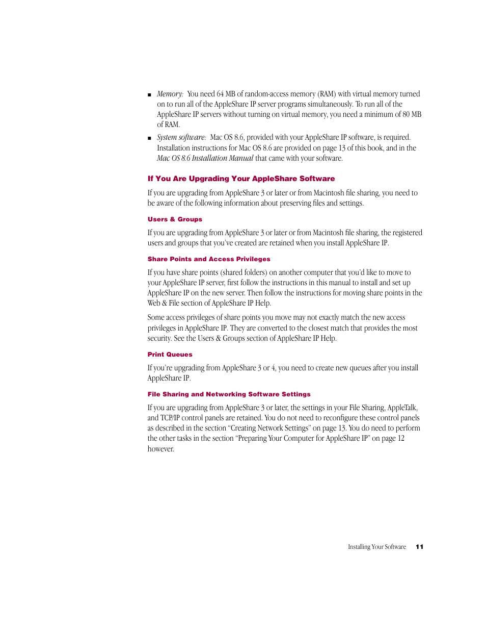 Apple AppleShare IP 6.2 User Manual | Page 11 / 70