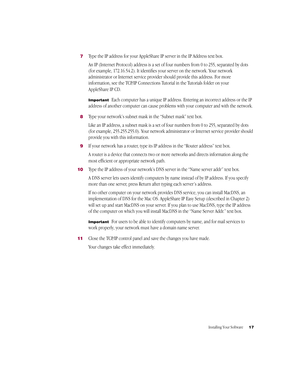 Apple AppleShare IP 6.2 User Manual | Page 17 / 70