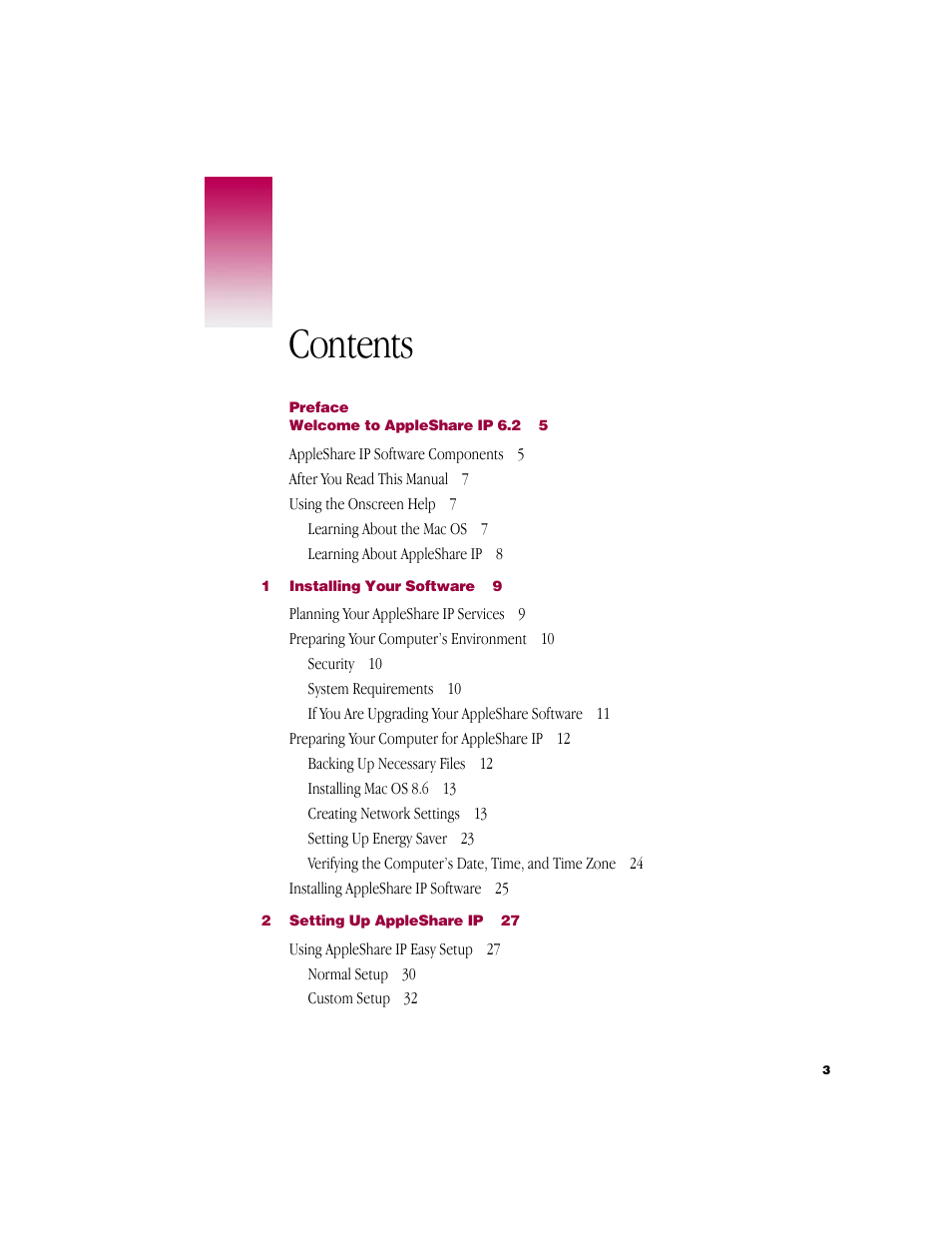 Apple AppleShare IP 6.2 User Manual | Page 3 / 70