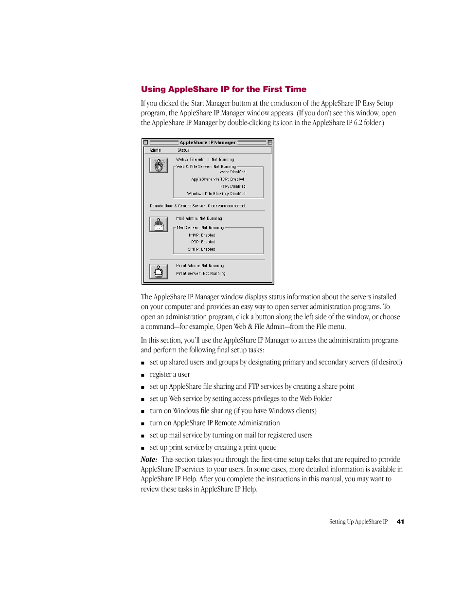 Apple AppleShare IP 6.2 User Manual | Page 41 / 70