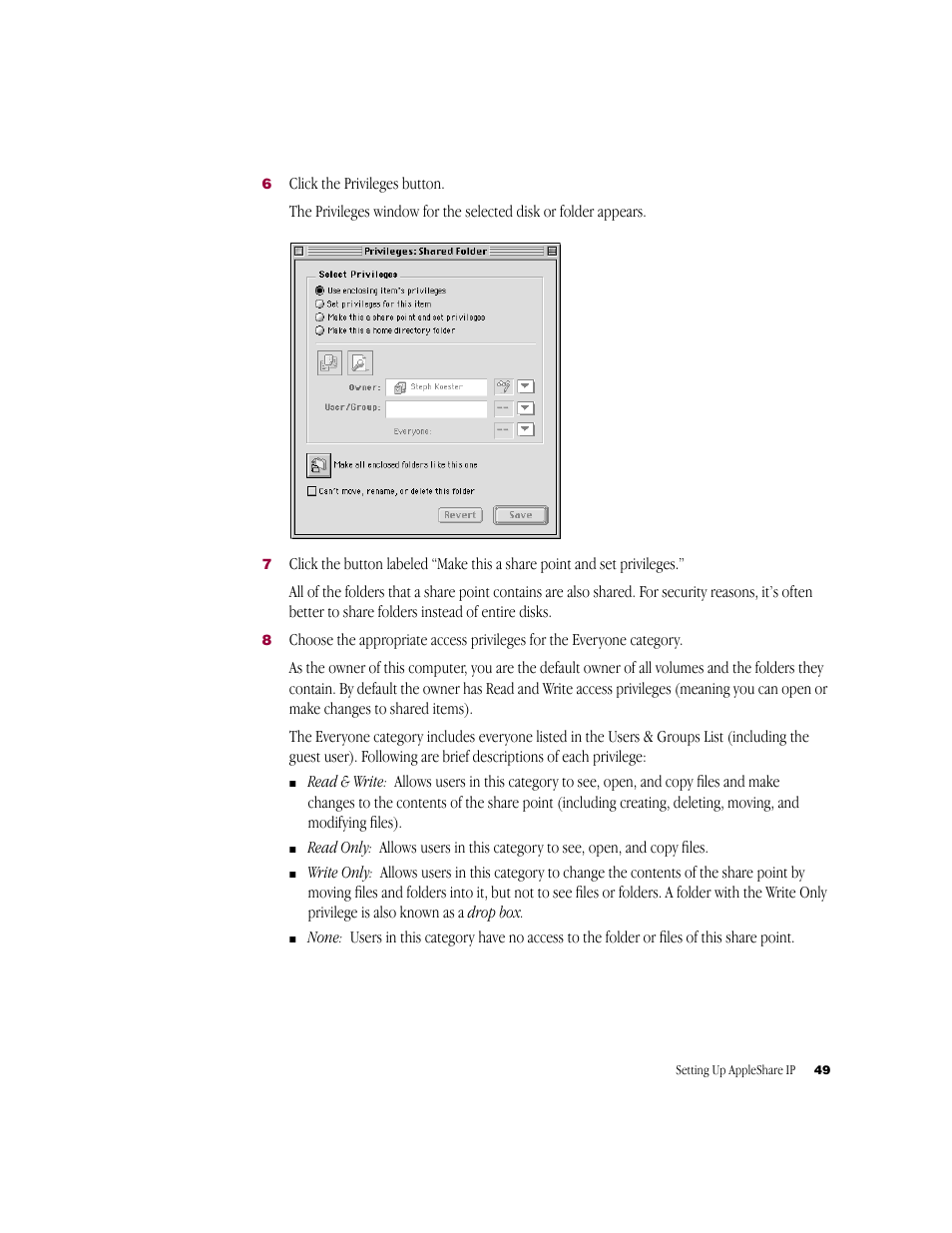 Apple AppleShare IP 6.2 User Manual | Page 49 / 70