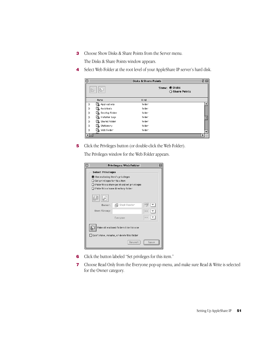 Apple AppleShare IP 6.2 User Manual | Page 51 / 70