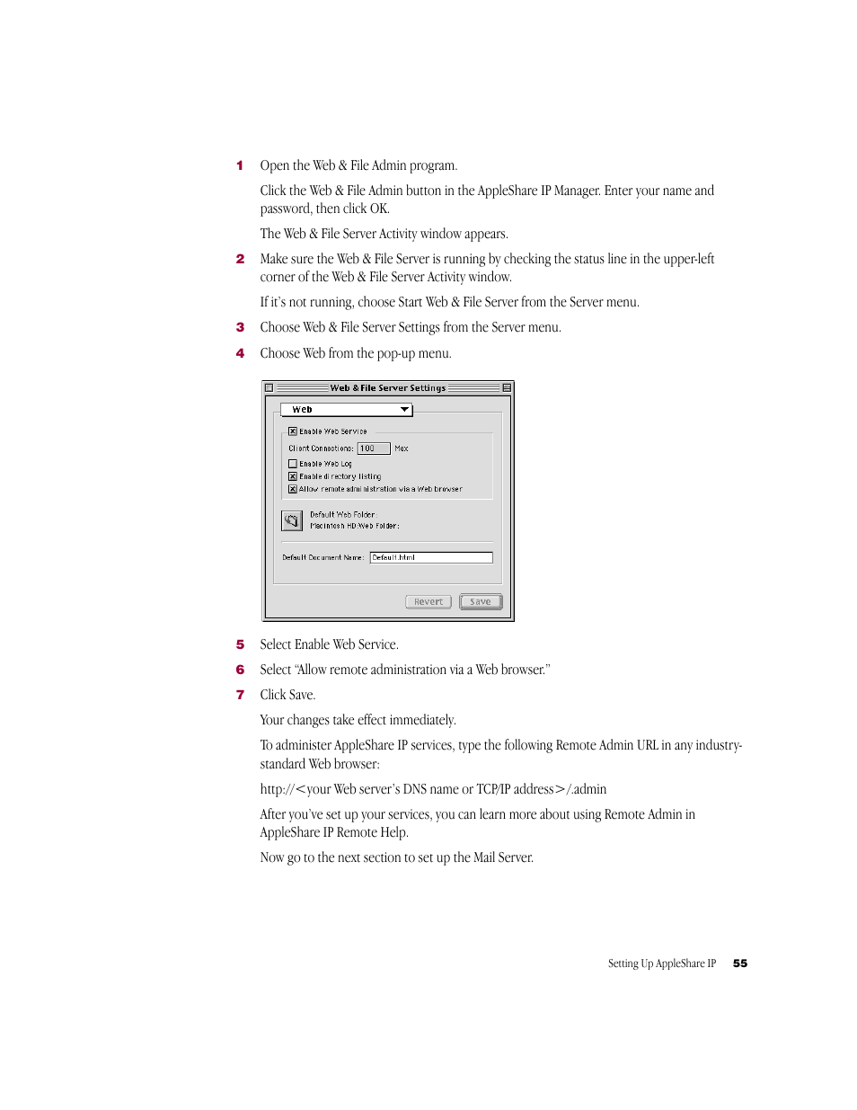 Apple AppleShare IP 6.2 User Manual | Page 55 / 70