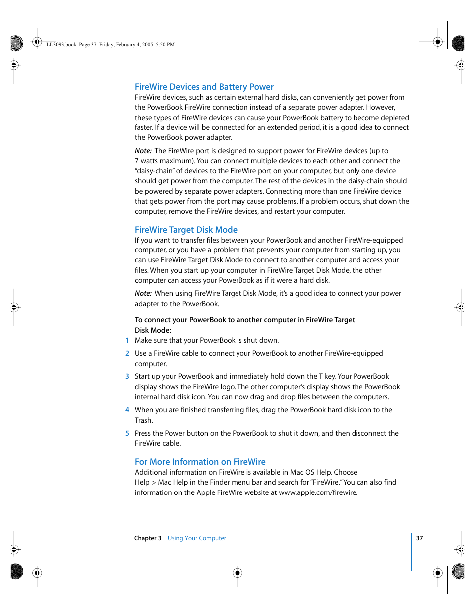 Apple PowerBook G4 (12-inch, 1.5 GHz) User Manual | Page 37 / 112