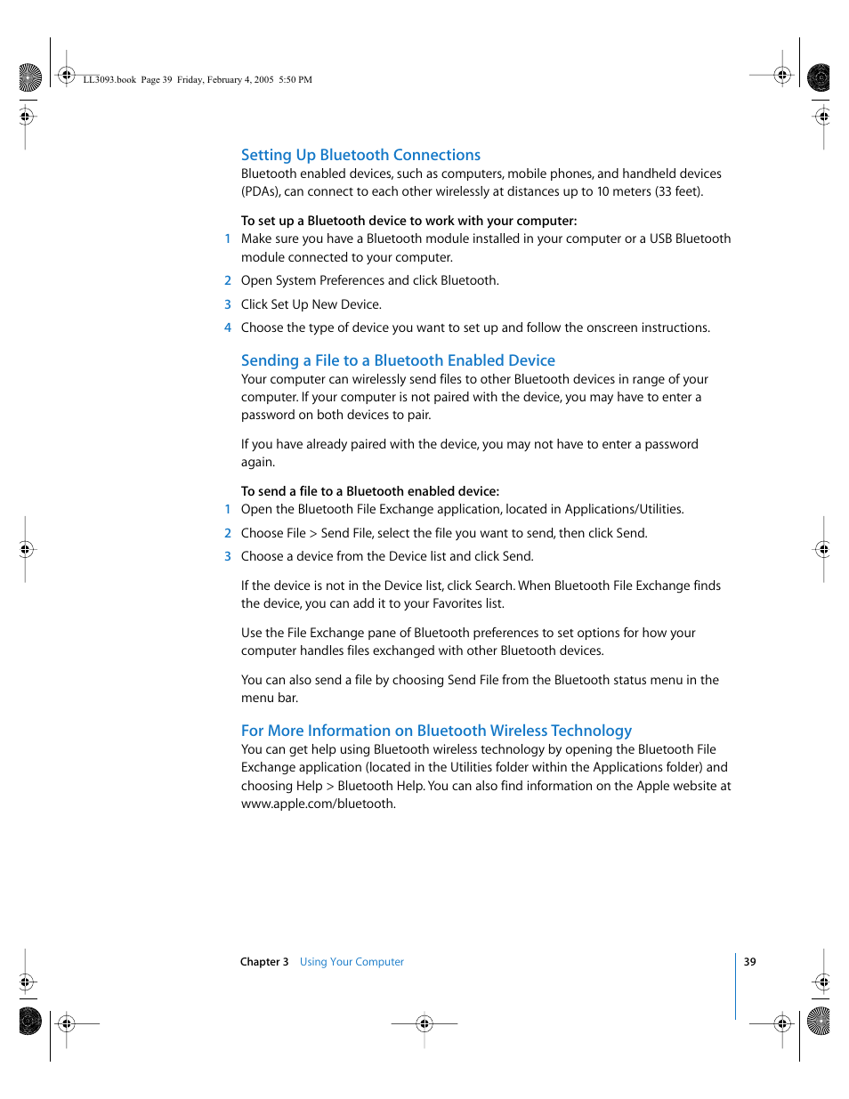 Apple PowerBook G4 (12-inch, 1.5 GHz) User Manual | Page 39 / 112