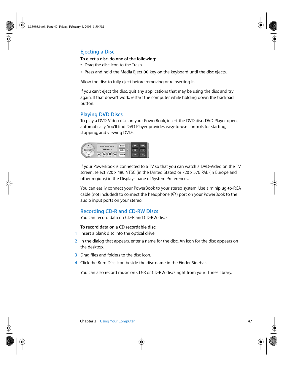Apple PowerBook G4 (12-inch, 1.5 GHz) User Manual | Page 47 / 112