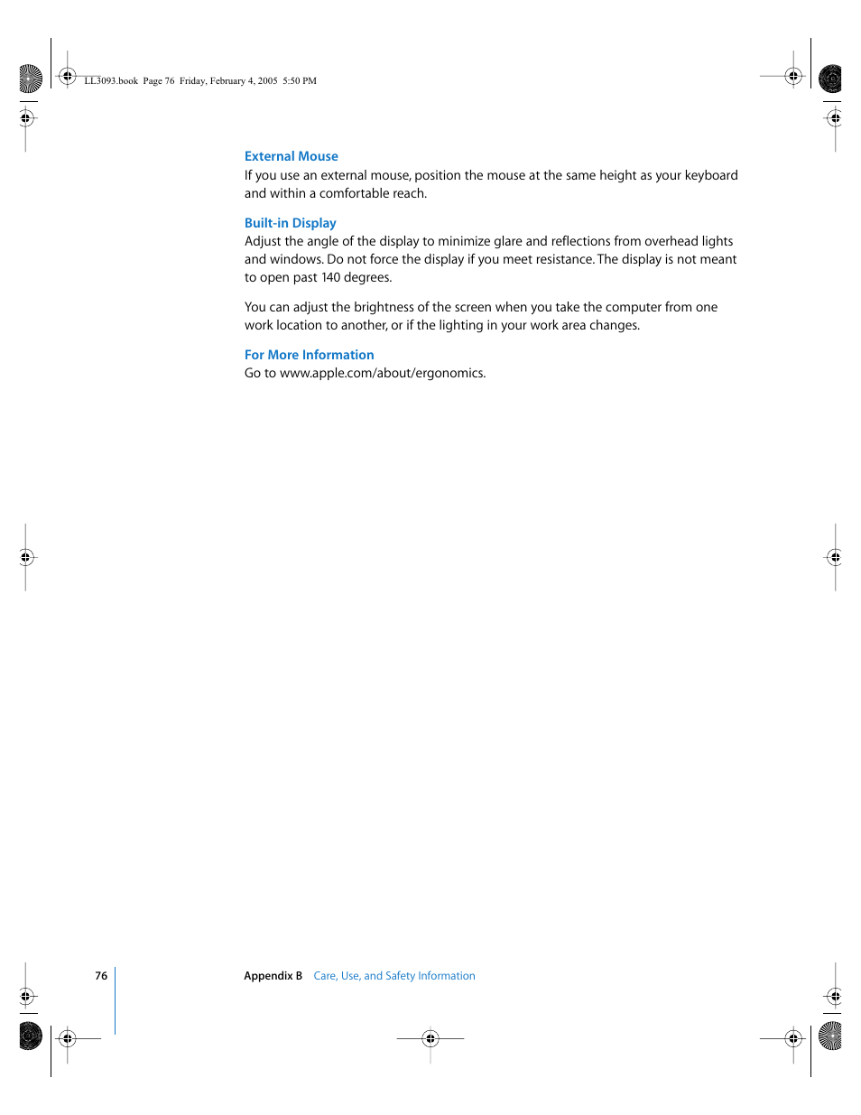Apple PowerBook G4 (12-inch, 1.5 GHz) User Manual | Page 76 / 112