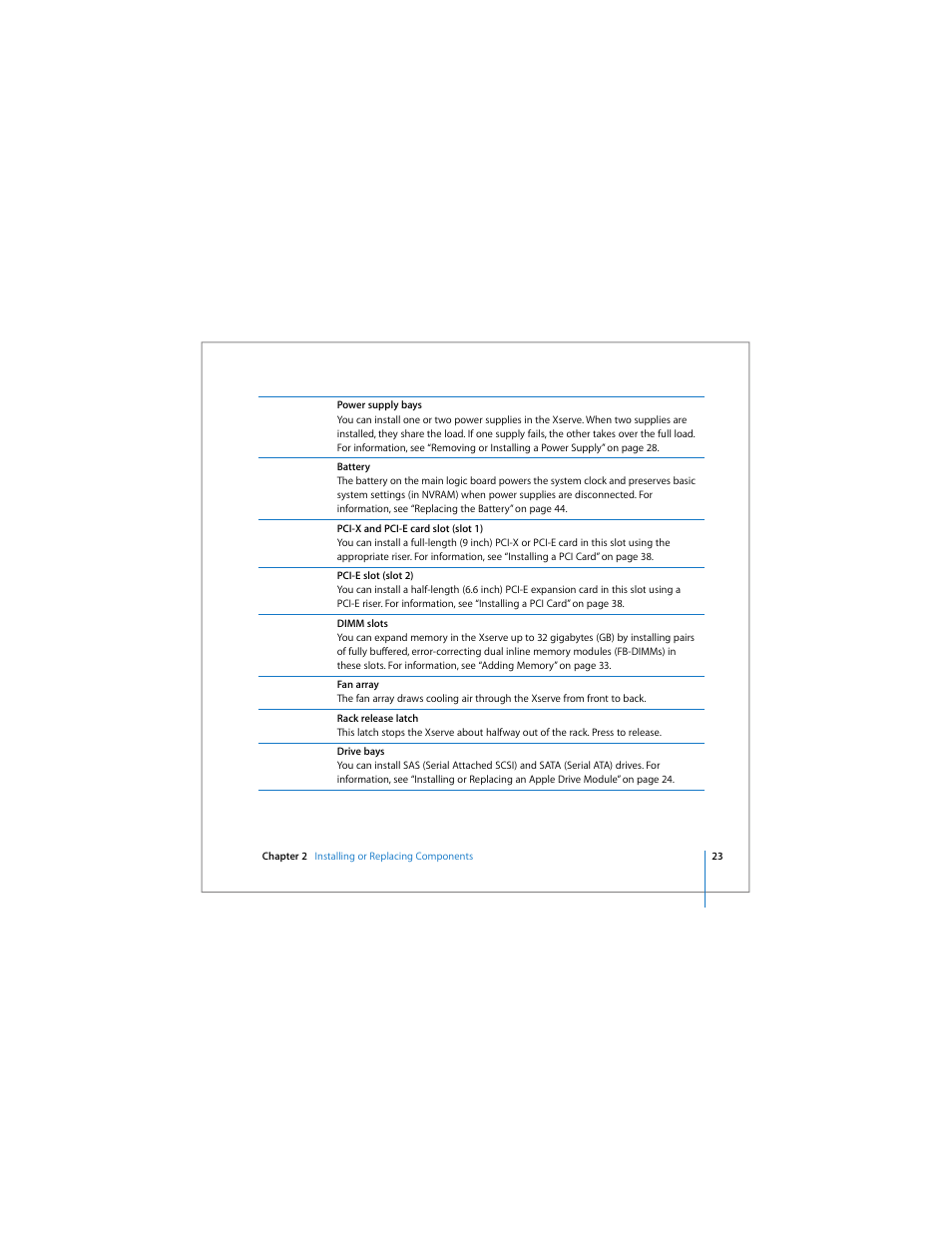 Apple Xserve Intel (Late 2006) User Manual | Page 23 / 60