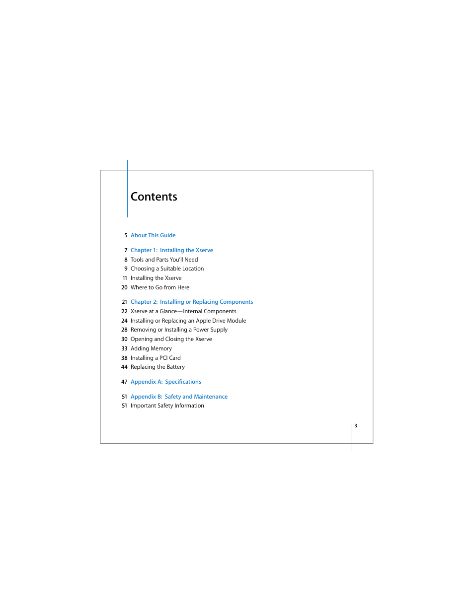 Apple Xserve Intel (Late 2006) User Manual | Page 3 / 60