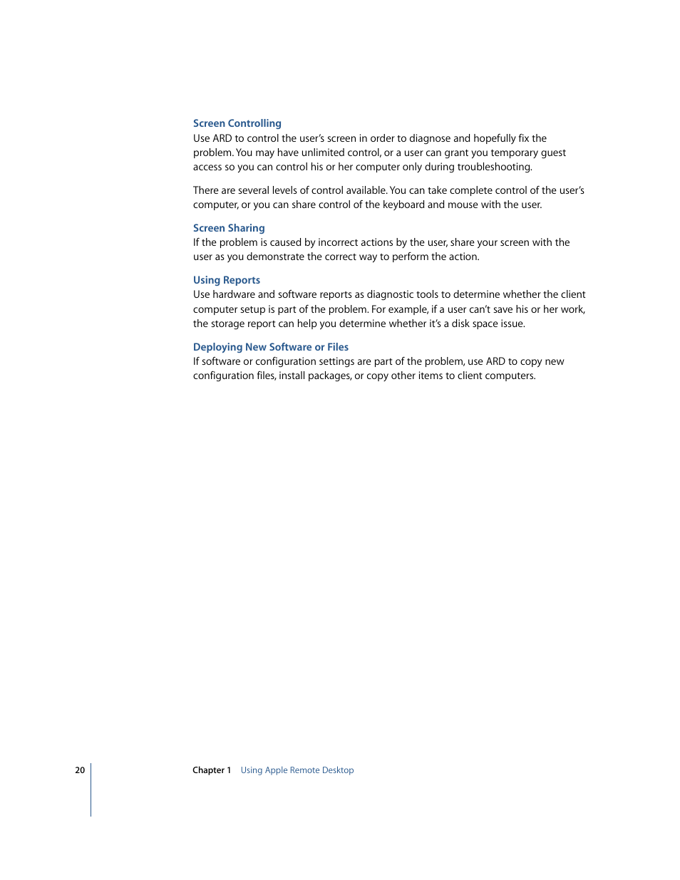 Apple Remote Desktop User Manual | Page 20 / 116