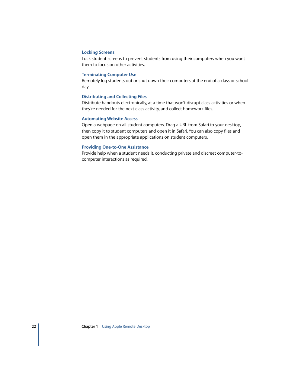 Apple Remote Desktop User Manual | Page 22 / 116