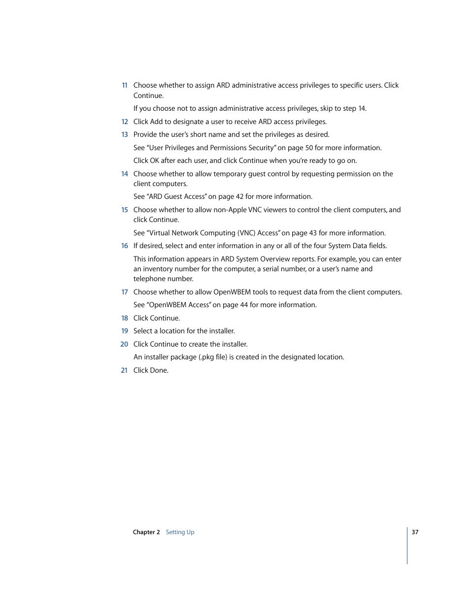 Apple Remote Desktop User Manual | Page 37 / 116