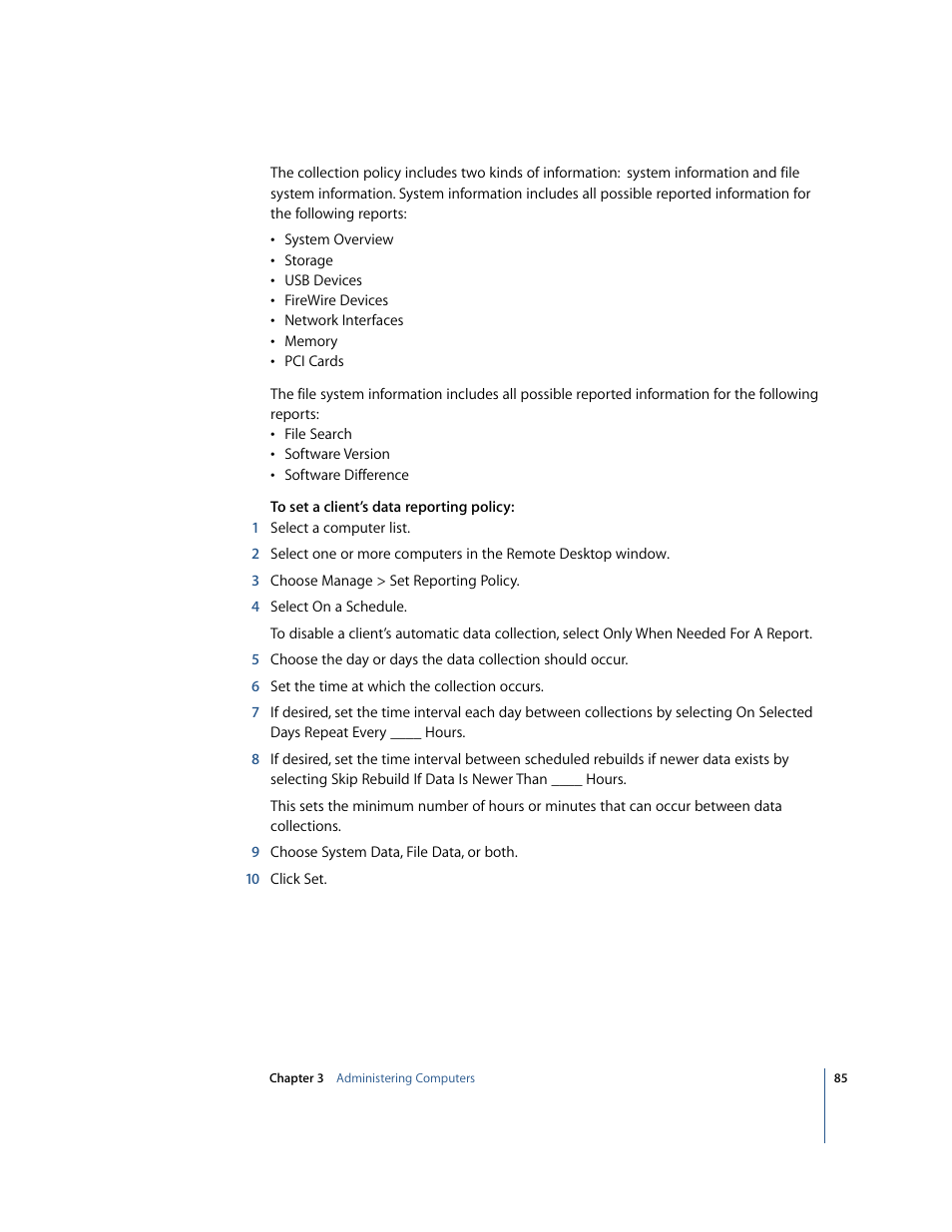 Apple Remote Desktop User Manual | Page 85 / 116