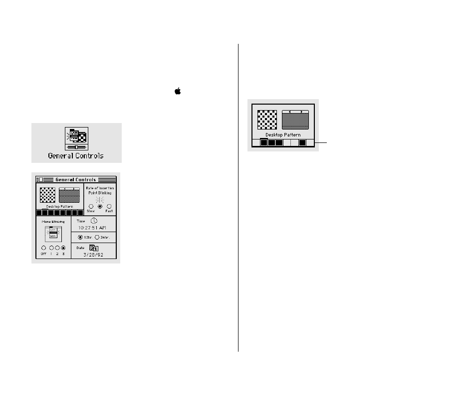 Changing the time format 162, Changing the background pattern | Apple Macintosh PowerBook 180 computers User Manual | Page 162 / 323